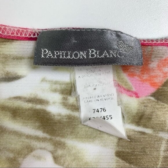 Pappillon Blanc Sheer  Floral Throw Medium - Picture 8 of 9